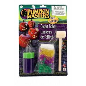 2015 Pumpkin Masters Kids Fright Lights Kit 50 Pegs Halloween Sealed NOS